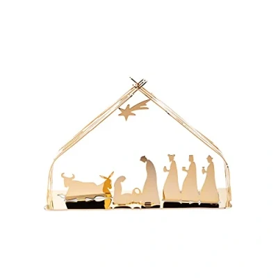 Imagen de Alessi Nativity Scene Bark Gold BM09 10 cm by Michel Boucquillon &amp; Donia Maaoui