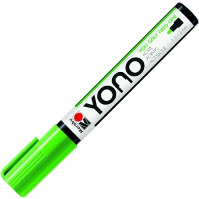 Imagen de Marabu YONO Marker, Reseda 061, rotulador acrílico versátil con punta redonda japonesa de 1,5 a 3 mm, base agua, resistente la luz y al para casi todas las superficies