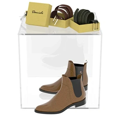Imagen de Danieli Store Cubo Expositor de Metacrilato para Colecciones 40x40x40 cm. Vitrina Acrilica Transparente Hostelería y Banquetes. Ideal como Caja Exhibición Figuras