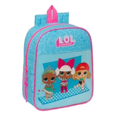 Imagen de LOL SURPRISE! DIVAS Mochila Infantil, Niño, Escolar, Adaptable a Carro, Ideal para Guardería, Cómoda y Versátil, Calidad Resistencia, 22x10x27 cm, Color Azul