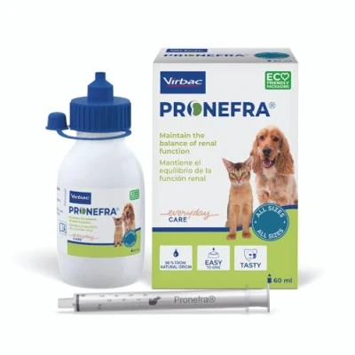 Imagen de Virbac Pronefra Complemento alimenticio para Perros y Gatos, 60 ml