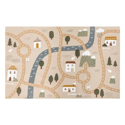 Imagen de Atmosphera Alfombra de Carretera Infantil Niels Yute 100x150cm