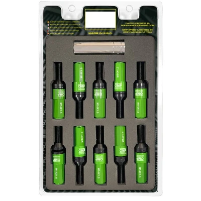 Imagen de OMP OMPS09981408 Tornillos de Rueda M14X1.5 28mm verde 17/19 Aluminio