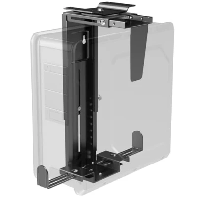 Imagen de PUTORSEN Soporte de Caja Ordenador bajo Mesa o fijación a Pared Ajustable