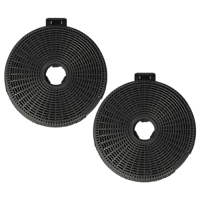 Imagen de vhbw 2x filtro de carbón activado compatible con Teka NC2 90, DVT 685 W, 785, 985, KA63DA71/01, 60, 60 GLAS campanas cocina 20 cm