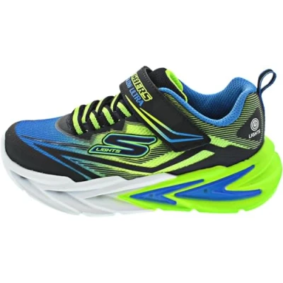 Imagen de Skechers Flex Glow Ultra, Zapatillas, Negro Azul Lima, 31 EU