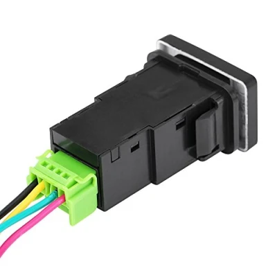 Imagen de Interruptor de botón inferior,Interruptor basculante LED para coche, encendido/apagado Camery Yaris Highlander Prius Carora