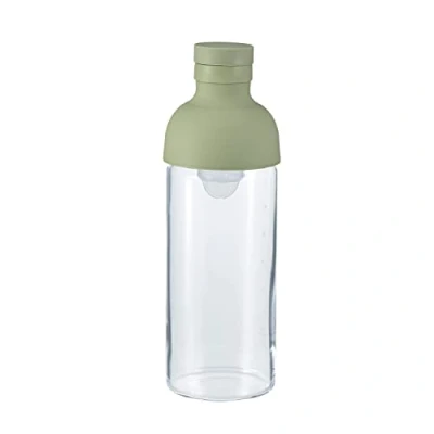 Imagen de HARIO FIB 30 SG Botella con filtro, capacidad práctica, 300 ml, verde ahumado, fabricada en Japón