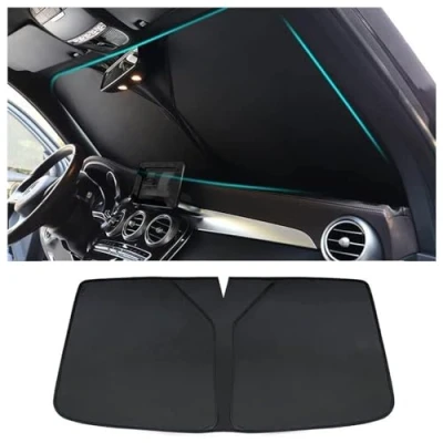 Imagen de JCPDN Coche Lunas Delanteras Parasoles para BYD Seal U,Plegable Parasol Parabrisas Delantero Protector Solar Protección UV Accesorios,A