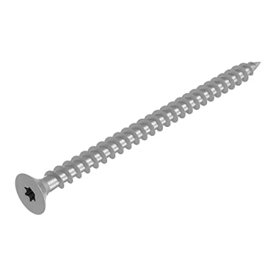 Imagen de SECCARO tornillo para madera aglomerada, 6 x 90 mm, acero inoxidable V2A, VA A2, con rosca completa, TX/hexágono interior, 75 unidades