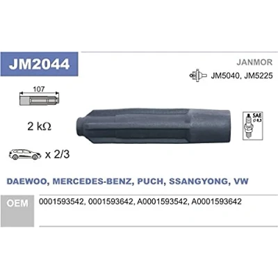 Imagen de Conector, bobina de encendido JANMOR JM2044