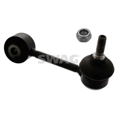 Imagen de SWAG 22 93 0736 Bieleta de suspensión Eje trasero izquierda 105 M10 x 1,5 con tuerca autofijadora Acero negro ROVER: 75, 75 Tourer, MG: ZT Berlina