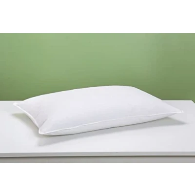 Imagen de Artistic Fashionista Limited Par de almohadas plumas y plumón pato, funda 100% algodón, suaves, cómodas transpirables, cama apoyo firme medio, paquete 2