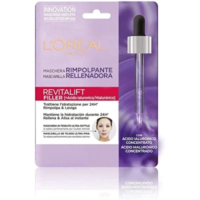 Imagen de L&#039;Oréal Paris Revitalift Filler Mascarilla Rellenadora, Cuidado Facial Anti Edad, Con Ácido Hialurónico, 30 gr