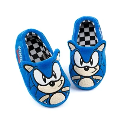 Imagen de SONIC THE HEDGEHOG Slippers Kids Plush Bordado Cara Zapatos de caracteres 3D 28