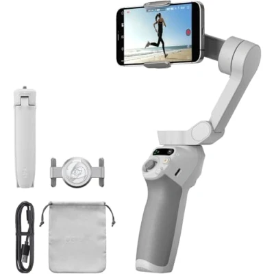Imagen de Gimbal DJI Osmo Mobile SE, Plegable, Para teléfonos, Bluetooth 5.1, Autonomía hasta 8h, Blanco