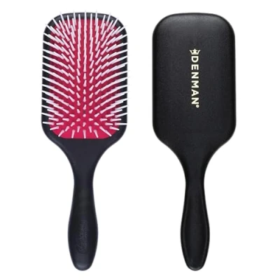 Imagen de Denman Detangler D38 Hair Brush For Fast and Comfortable Detangling, Blow Drying Styling Combination of D3 Pins &amp; Paddle Women Men (Red Black)