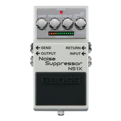 Imagen de BOSS NS 1X Noise Suppressor Reductor de ruido y puerta ultrarrápida nueva generación para guitarra, bajo otros instrumentos Tecnología MDP Modo Reduction Operación intuitiva