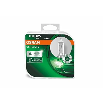 Imagen de OSRAM ULTRA LIFE H11, lámpara para faros halógena, 64211ULT HCB, automóvil de 12 V, caja doble (2 unidades)