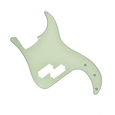 Imagen de Dopro 13 agujeros Precision Bass Golpeador PB P Scratch Plate se adapta a EE.UU. Fender Mexicano Mint Green 3 capas