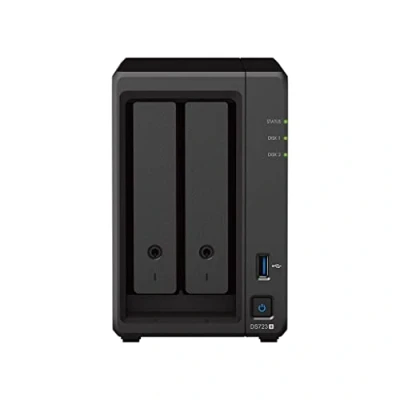 Imagen de Synology DS723+ 2 Bay Diskstation NAS (AMD Ryzen™ 4 Threads R1600 Dual Core GB RAM x RJ 45 1GbE puerto LAN), paquete de TB con 1TB Seagate IronWolf HDDs