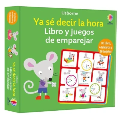 Imagen de USBORNE YA SE Decir LA Hora (Libro y Juegos de emparejar)
