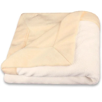 Imagen de CelinaTex Toronto Manta con Forro Polar de Microfibra, Suave, poliéster, Beige/Creme weiß, 150 x 200 cm