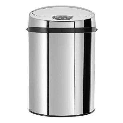 Imagen de Echtwerk Oficina/baño/cosmética Papelera, Sensor de Movimiento por Infrarrojos, sin Contacto, Cuerpo Acero Inoxidable, INOX, pequeño