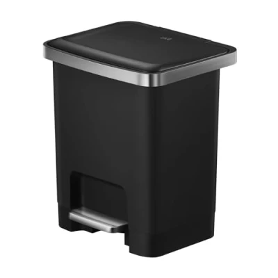 Imagen de EKO Cubo de Basura 15L Hana, Cocina Negro Basura, Pedal y Cierre Suave Papelera Cocina, Cubos