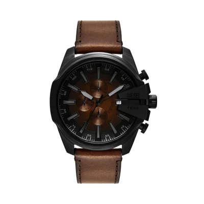 Imagen de Diesel Reloj Analógico para Hombre de Cuarzo con Correa en Cuero DZ4692