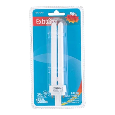 Imagen de Bombilla de bajo consumo, luz fría, G24D 3, 26 W, 1 unidad