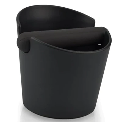 Imagen de Knock Box Cafe Accesorios, Caja de Café, Barista Cajon para posos cafe, Bote molido Sage Espresso Contenedor Absorbente Golpes, Negro