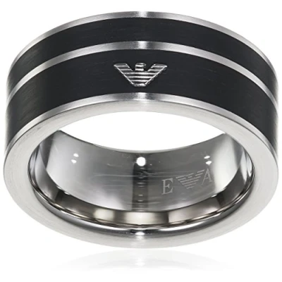 Imagen de Emporio Armani Anillo Para Hombre, 9/10/11/11.5mm De Acero Inoxidable Plateado, EGS2032040