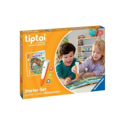 Imagen de Ravensburger 00175 Juego Educativo electrónico sin Pantalla, Lector + Libro &#039;Descubrir los Dinosaurios&#039;