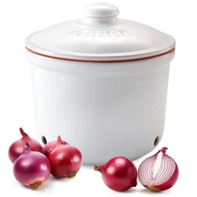 Imagen de Römertopf Olla para conservar alimentos (20 x 21 cm), color blanco