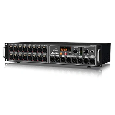 Imagen de Behringer S16 I/O Box con 16 preamplificadores Midas controlables a distancia, 8 salidas y red AES50 tecnología Klark Teknik SuperMAC
