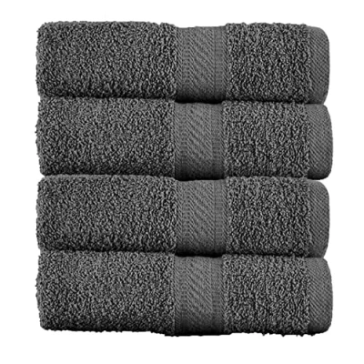 Imagen de Sweet Needle Paquete de 4 Toallas baño Grandes, Color carbón, (70 x 140 cm),100% algodón, lujosas, ultrasuaves, Calidad Hotel, Muy absorbentes para baño, Ducha, Playa y Uso Diario