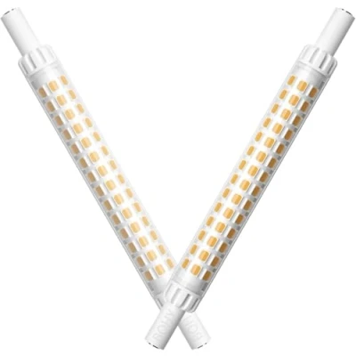 Imagen de R7s Led 118 mm, Led,R7s,9.5w 230V Bombillas, Blanco Cálido 3000K Equivalente a 80 100W Bombilla halógena, 360 grados, juego de 2