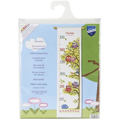 Imagen de Vervaco Kit de Punto Cruz, Algodón, Blanc, Talla única