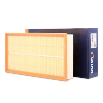 Imagen de VAICO V10 0612 Filtro de aire 50 184,5 364 Cartucho filtrante Original calidad VOLKSWAGEN: GOLF 4, 5, 6, SEAT: Leon II Hatchback