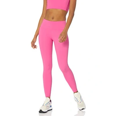Imagen de Amazon Essentials Mallas largas de talle medio Active Sculpt para entrenamiento y atletismo (disponibles en tallas grandes) Mujer, Rosa Brillante, 5XL Grande