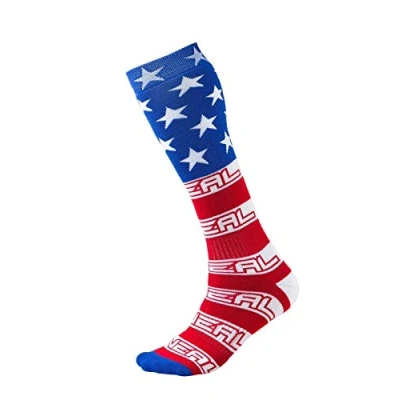 Imagen de O&#039;neal Pro MX Socken Einheitsgröße USA weiß/Blau/Rot Oneal