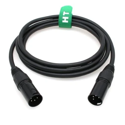 Imagen de HangTon Cable de alimentación XLR 4 pines para Godox VL150 VL200 VL300 y macho a (2 m)