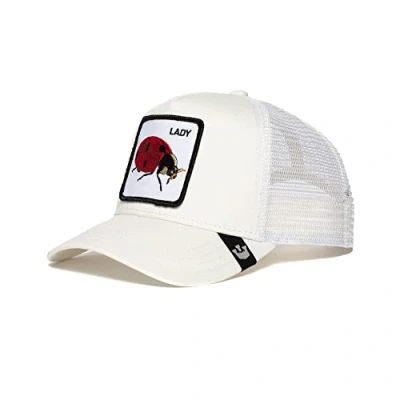 Imagen de Goorin Bros. The Farm Gorra de camionero malla ajustable a presión, color marfil (Lady Bug), talla única
