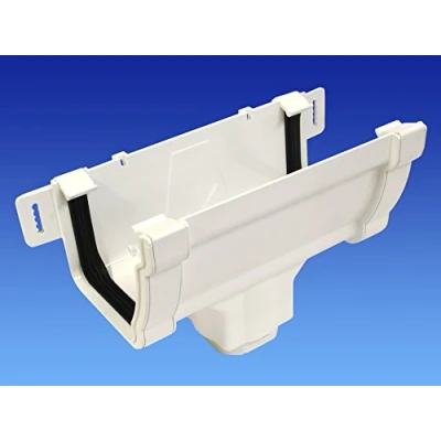 Imagen de OSMA blanco 111 mm canalón de running salida para Stormline tremel sistema canalones 8T806 W