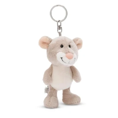 Imagen de NICI Llavero ratón 10cm Gris Colgante Animal de Peluche sostenible para Colgar en la Llave, Bolso, Mochila, y Mucho más, niños Adultos, una excelente Idea Regalo, Color (49868)