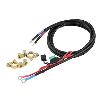 Imagen de enjoy solar® 6 mm² 1,5 m cable de batería para conexión profesional regulador carga solar y con fusible bornes (1,5 M8 30 A)