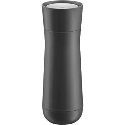 Imagen de WMF Impulse Termo Taza térmica, 350 ml, con cierre automático, apertura 360, mantiene las bebidas calientes 8 horas o frías 12 horas, color Antracita mate