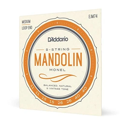 Imagen de D&#039;Addario EJM74 Monel Mandolin Strings, Medium, 11 40