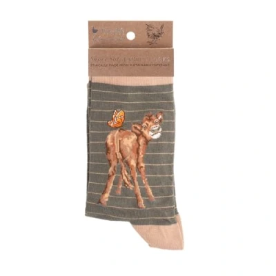 Imagen de Wrendale Designs by Hannah Dale Flutterly Fabulous&#039; calcetines de vaca, Fabulous, 4 7